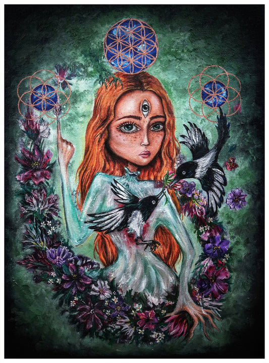 "Rise of Helixileh" -Gold embellished High quality print