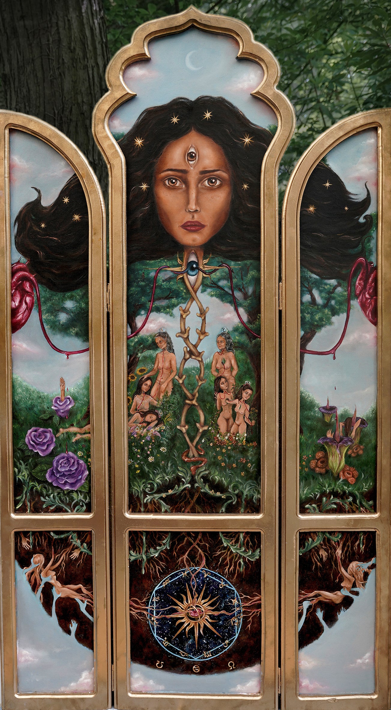 Sold - Eves of Eden - oil on canvas